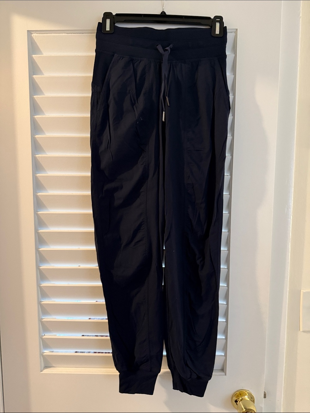 Women’s Lulu lemon Navy Jogger Pants - Comfortable Drawstring Waist